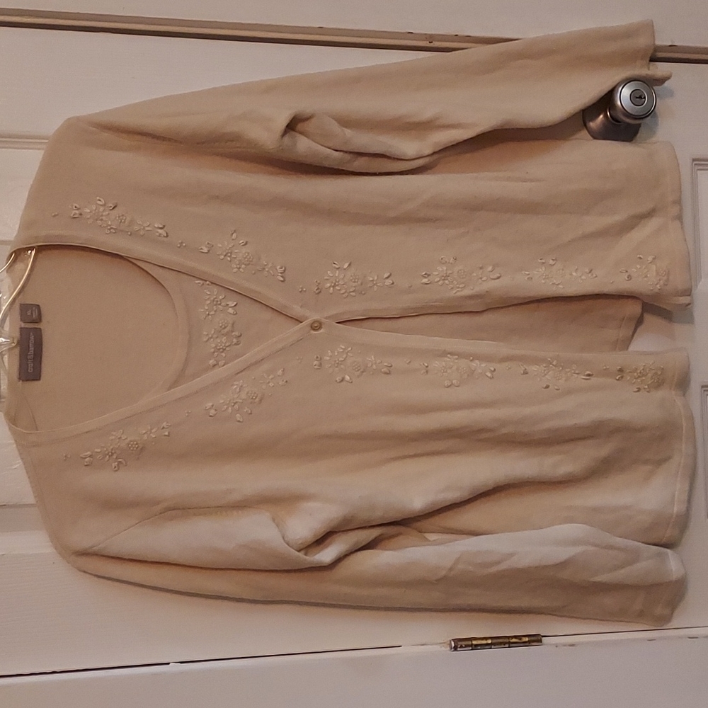 Sweater, Croft & Barrow, size XL, Cream
